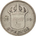 Munten, Zweden, Gustaf V, 25 Öre, 1919, FR, Zilver, KM:785