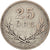 Moneda, Suecia, Gustaf V, 25 Öre, 1919, BC+, Plata, KM:785