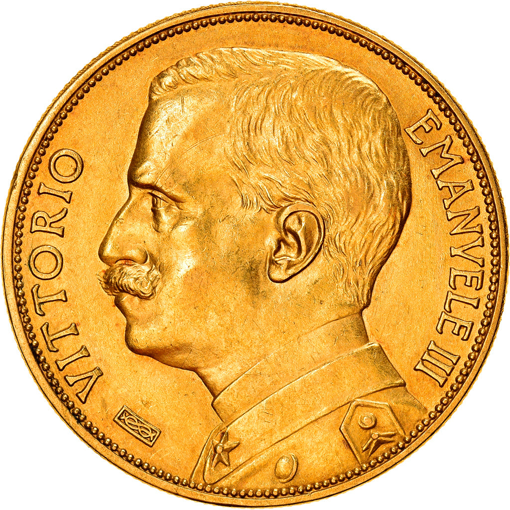 Italia, Vittorio Emanuele III, 100 Lire, 1912, Rome, Very rare, Oro, SPL, KM:50