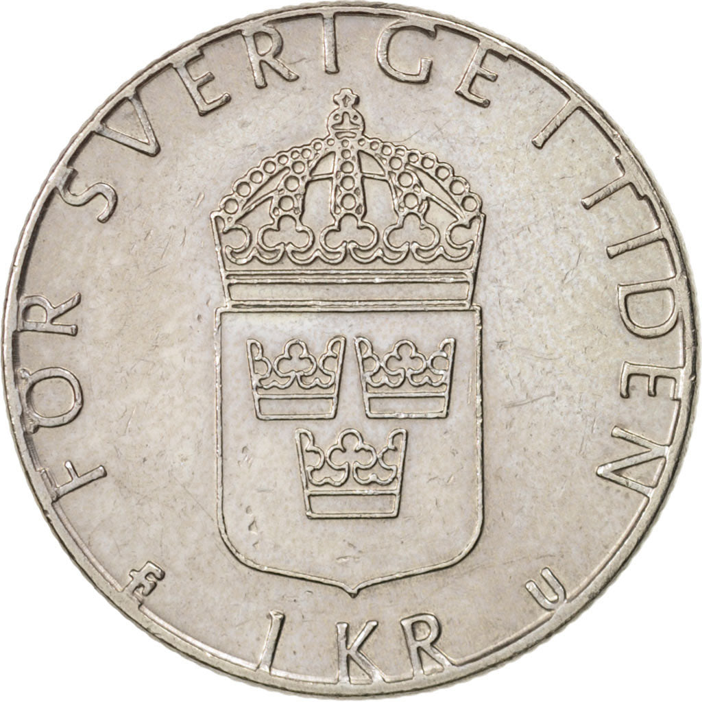 Moneta, Svezia, Carl XVI Gustaf, Krona, 1979, BB, Rame ricoperto in rame-nichel