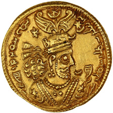 Sasanian Kings, Khusrau II, Dinar, RY 21 (610/611), Gold, NGC, Ch AU