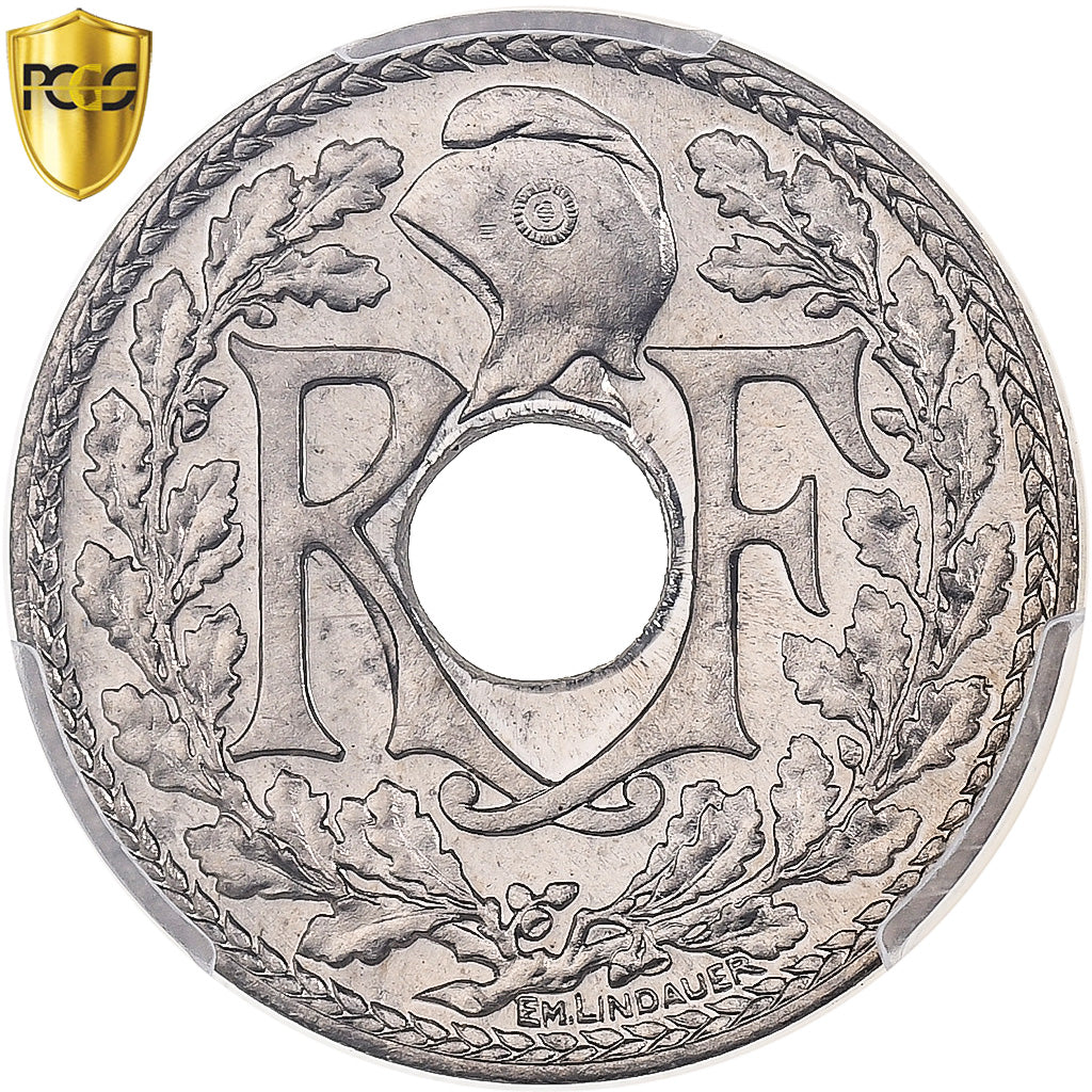 Francia, 10 Centimes, Lindauer, 1937, Paris, Rame-nichel, PCGS, MS67