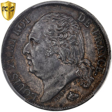 France, Louis XVIII, 1 Franc, 1817, Paris, Silver, PCGS, MS62, Gadoury:449