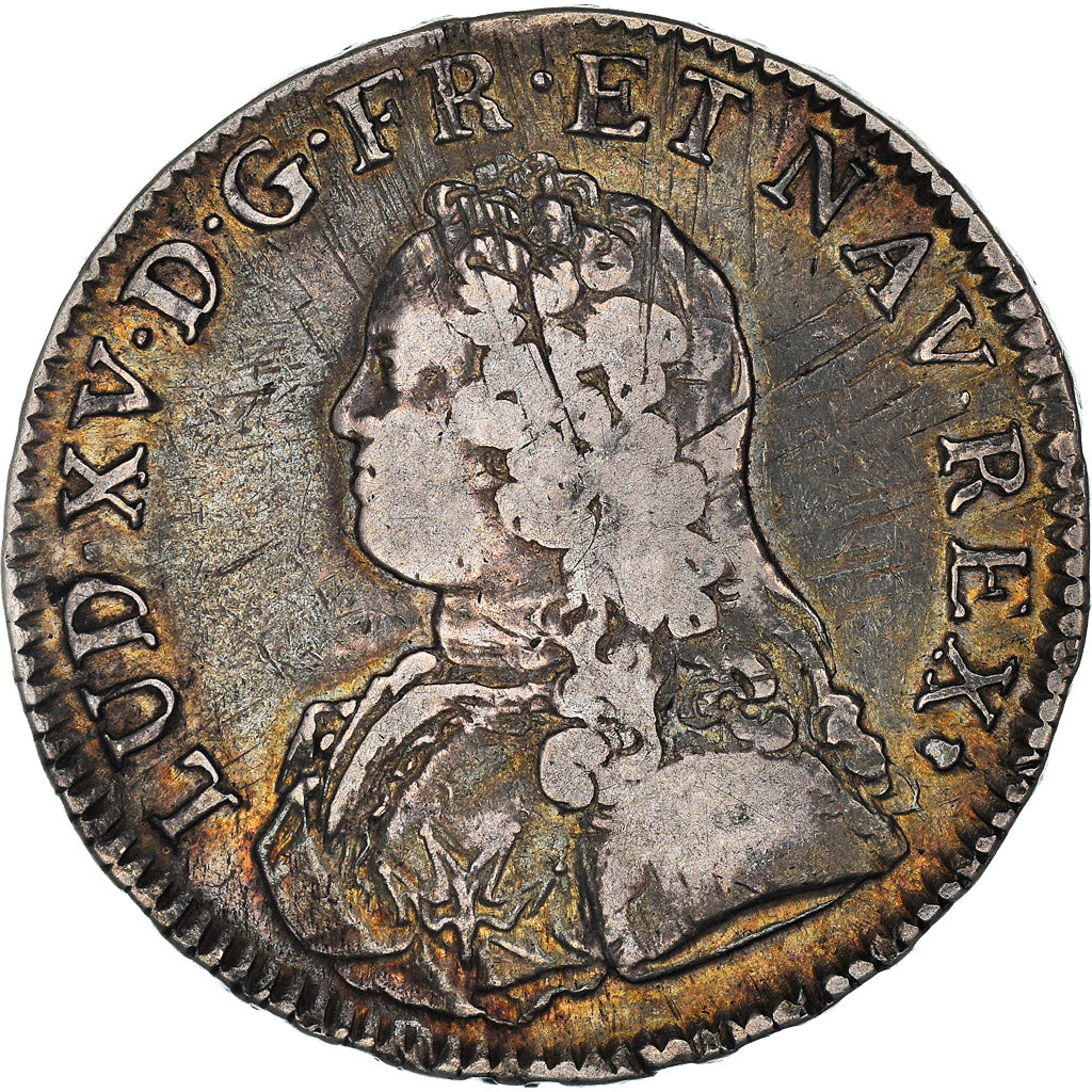Moneda, Francia, Louis XV, Écu aux branches d'olivier, Ecu, 1731/30, Reims