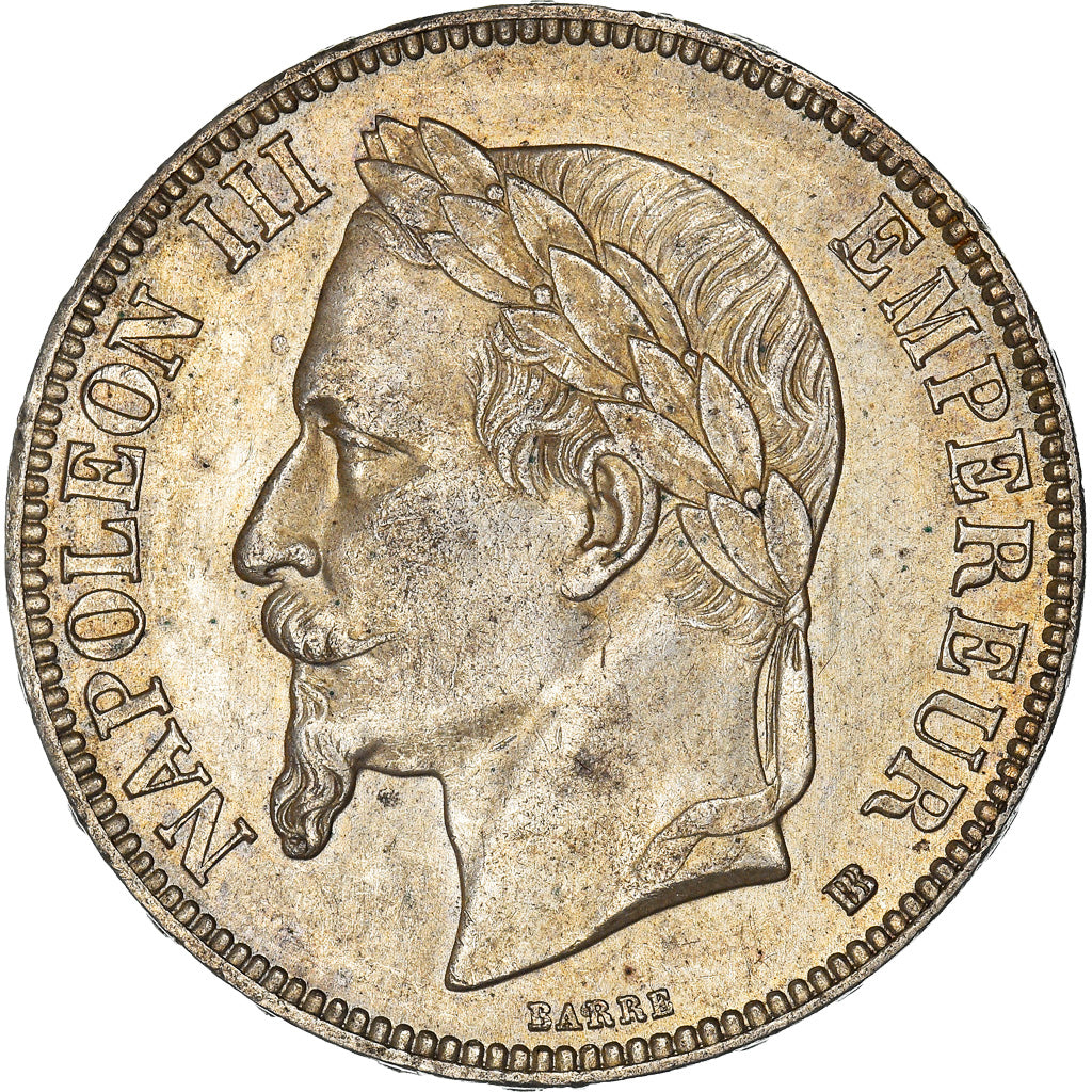 Coin, France, Napoléon III, 5 Francs, 1868, Strasbourg, MS(60-62), Silver