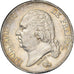 Moneta, Francia, Louis XVIII, 5 Francs, 1822, La Rochelle, BB+, Argento