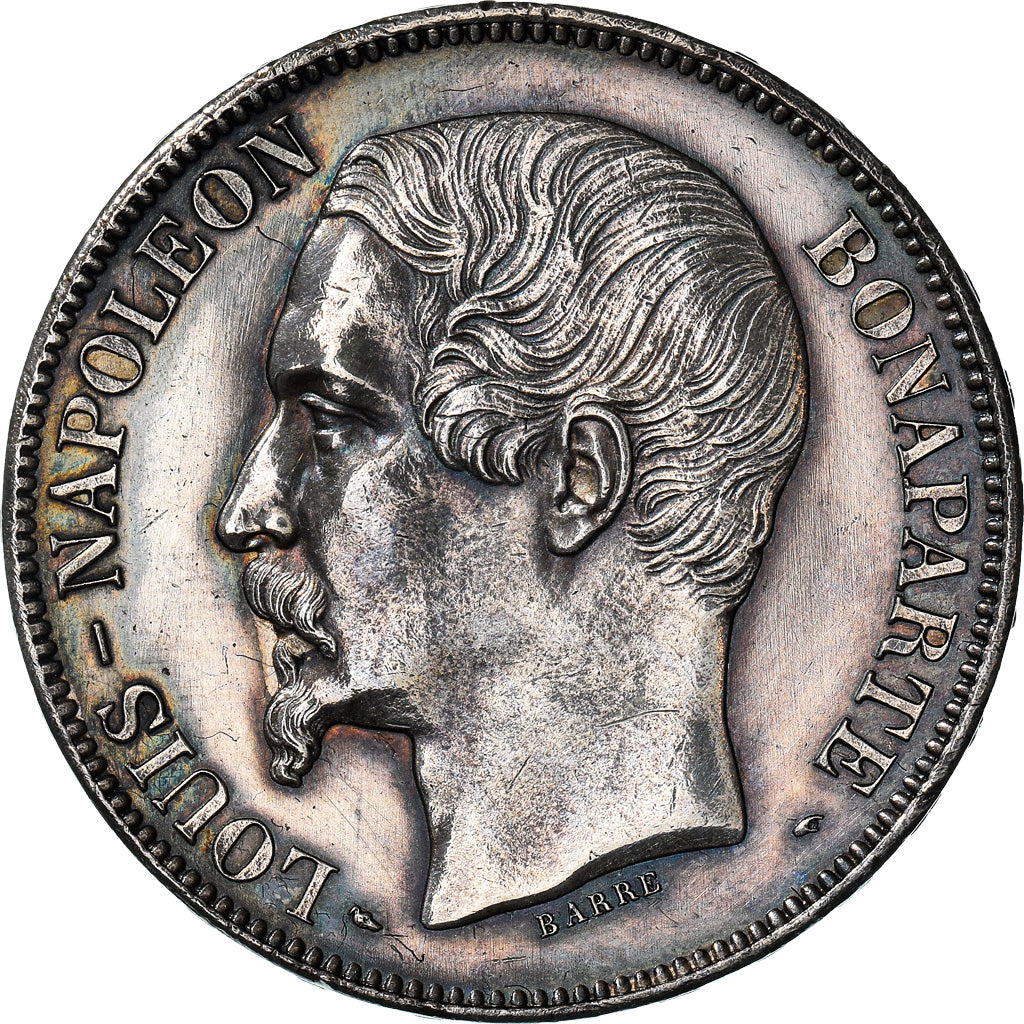 Francia, Louis-Napoléon Bonaparte, 5 Francs, 1852, Paris, Epreuve sur flan