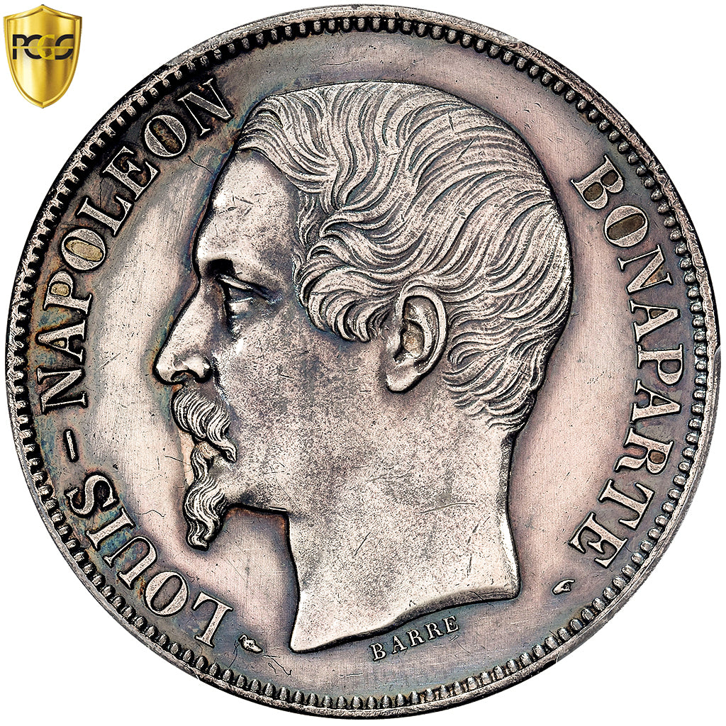 Francia, Louis-Napoléon Bonaparte, 5 Francs, 1852, Paris, Epreuve sur flan