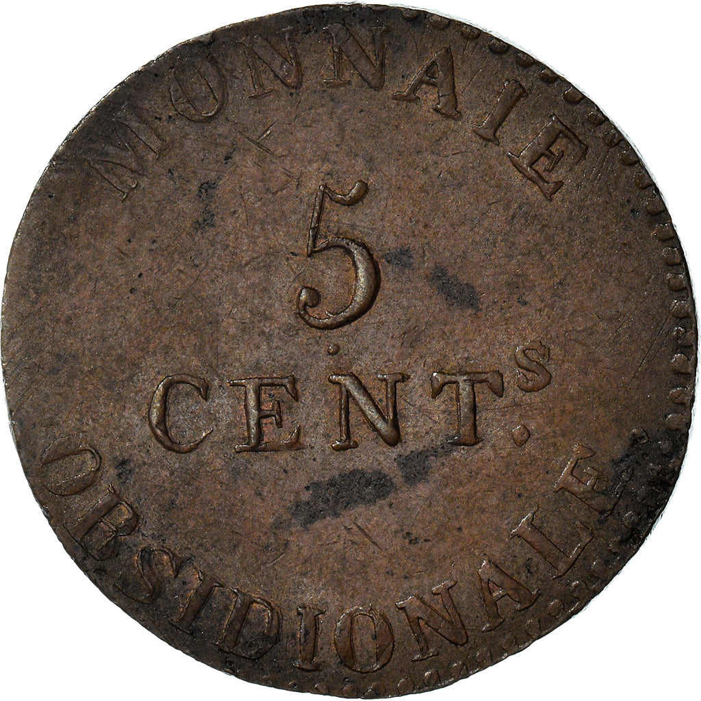 France, Napoleon I, 5 Centimes, 1814, Anvers, Grand Module, Bronze, PCGS