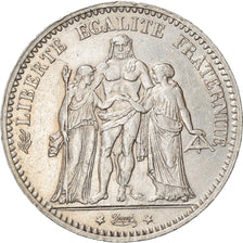 Moneta, Francia, Hercule, 5 Francs, 1874, Paris, BB+, Argento, KM:820.1