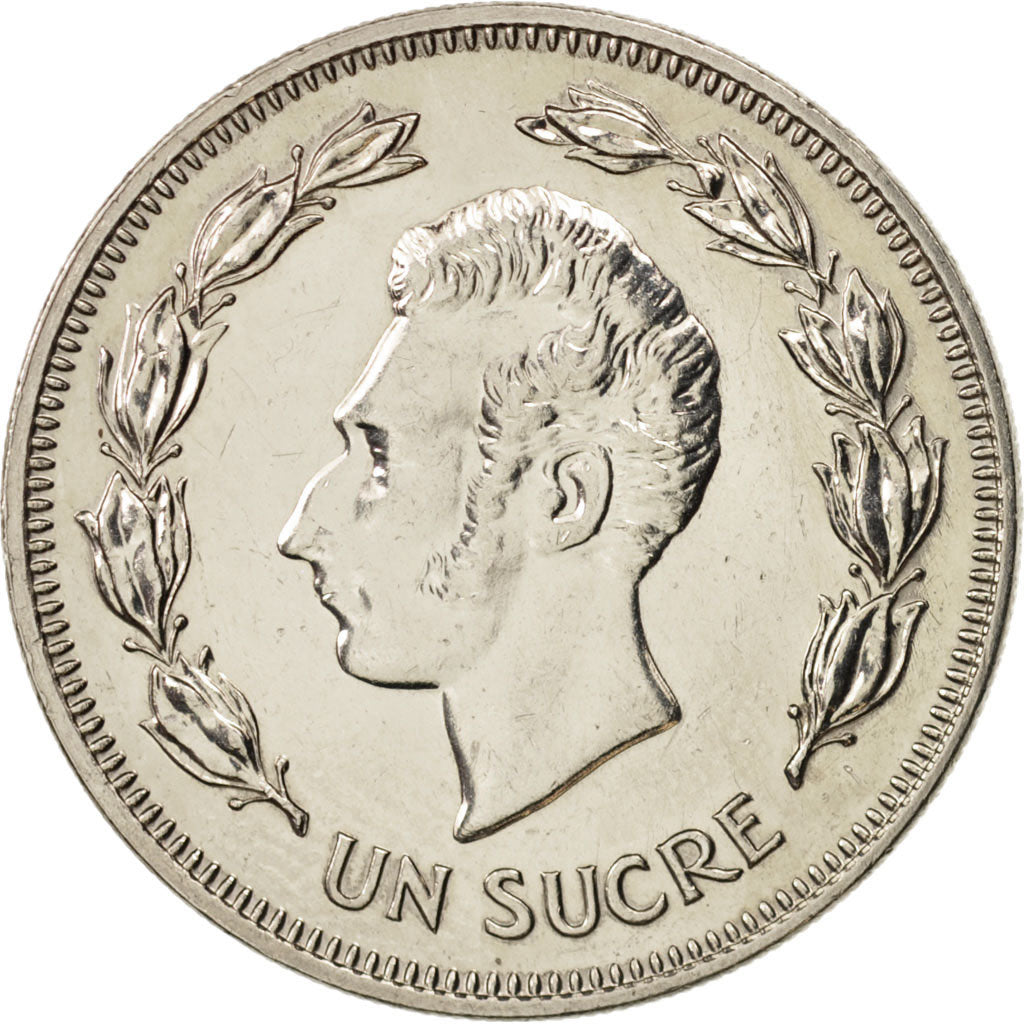 Monnaie, Équateur, Sucre, Un, 1986, SUP, Nickel Clad Steel, KM:85.2