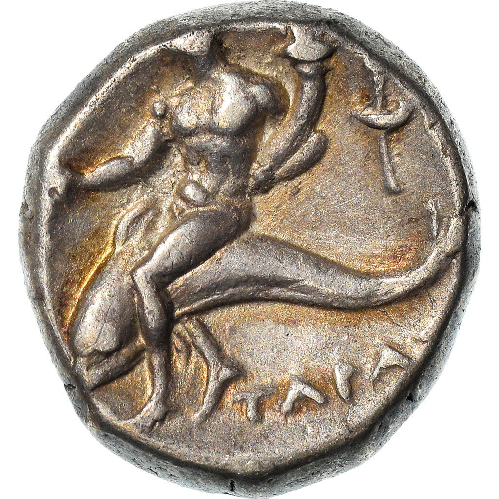 Monnaie, Calabre, Taras, Statère, 272-240 BC, Tarentum, TTB, Argent, HN