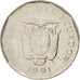 Munten, Ecuador, 10 Sucres, Diez, 1991, PR, Nickel Clad Steel, KM:92.2