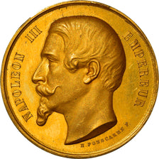 France, Médaille, Napoléon III, Prix Académie de Strasbourg, 1862, Ponscarme