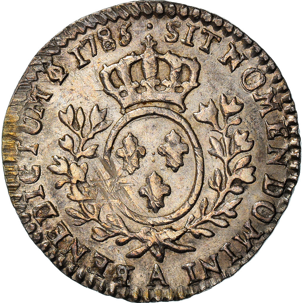 Moeda, França, Louis XVI, 1/10 Écu, 12 Sols, 1/10 ECU, 1786/85, Paris