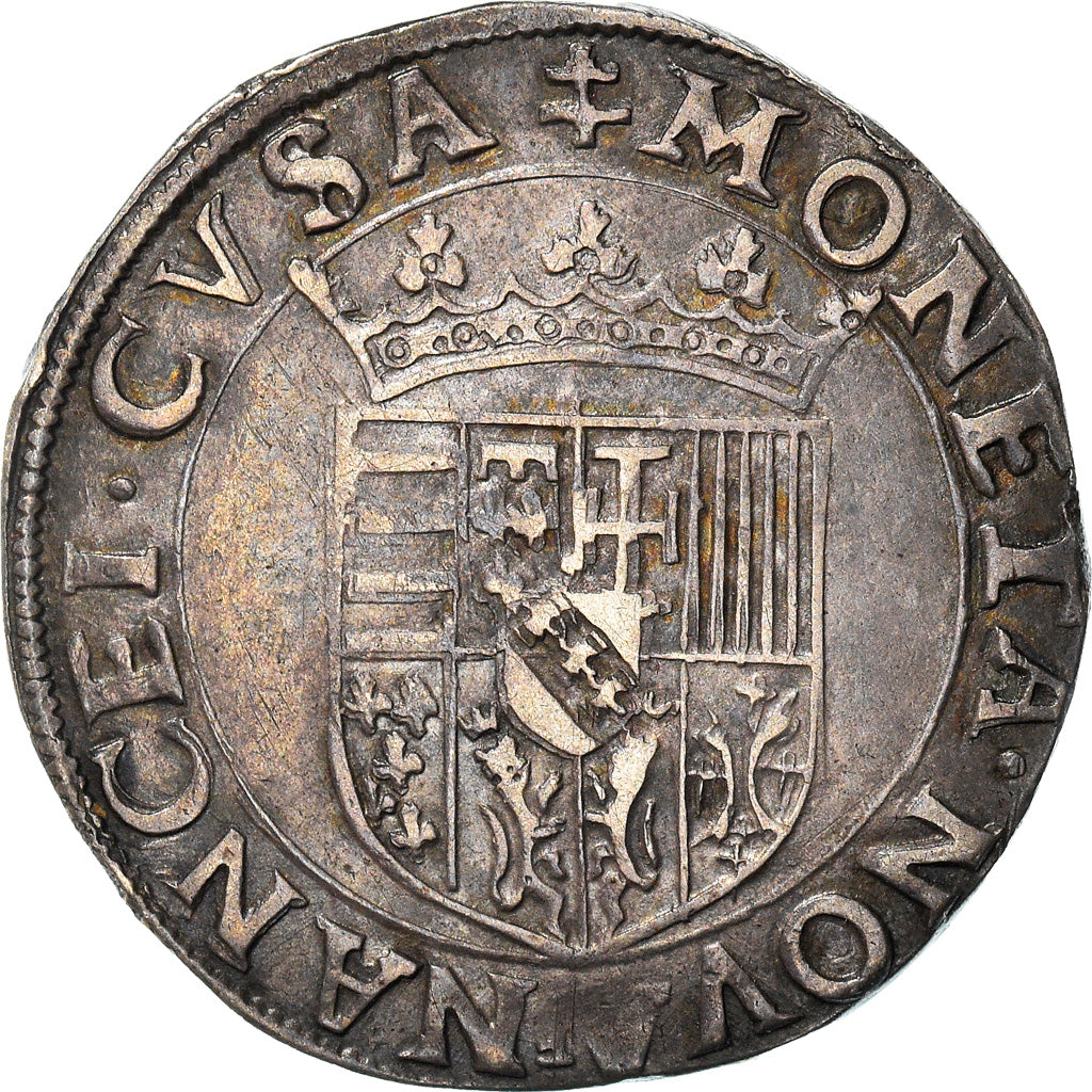 Monnaie, France, LORRAINE, Charles III, Teston, Teston, Nancy, TTB+, Argent