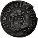 Moneda, Francia, Louis le Pieux, Denier, 814-819, Melle, MBC, Plata
