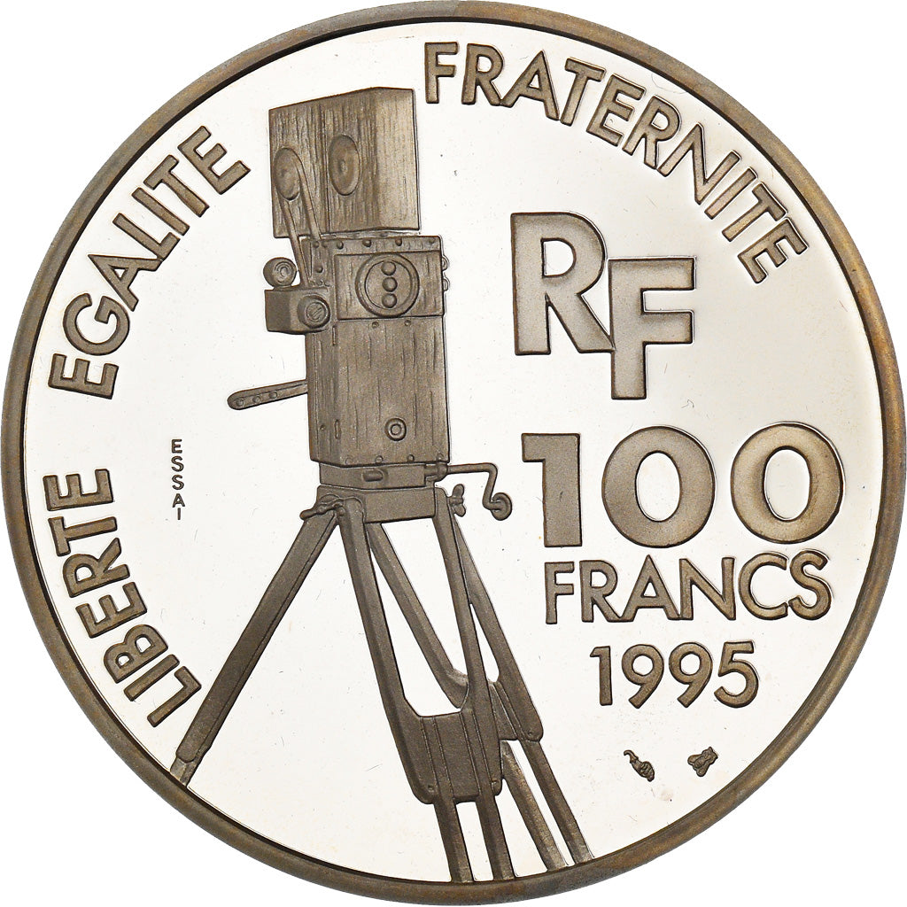 Munten, Frankrijk, Arletty, 100 Francs, 1995, Paris, ESSAI, FDC, Zilver, KM:1945