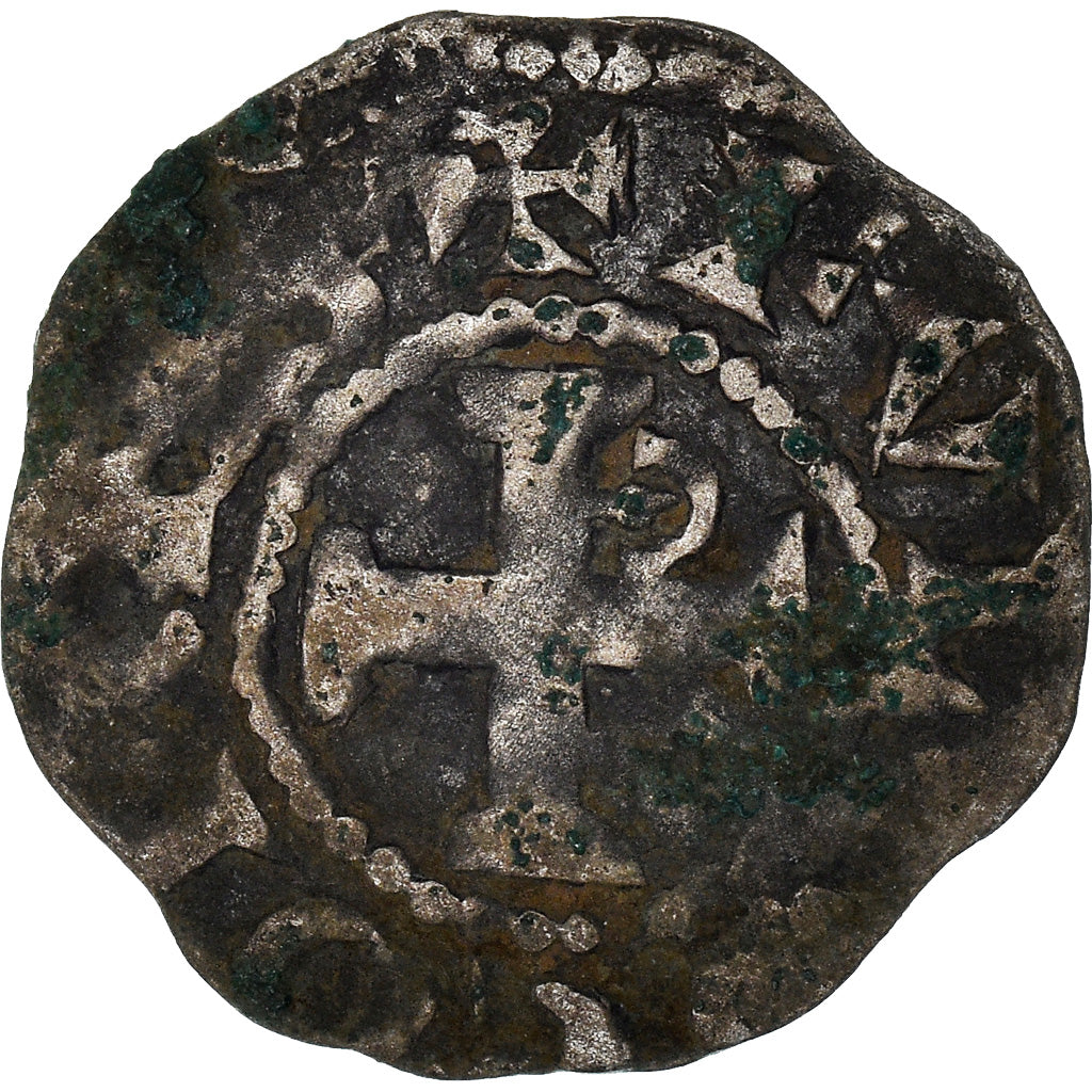 Münze, Frankreich, Anjou, Foulques V, Denarius, Angers, SGE+, Silber