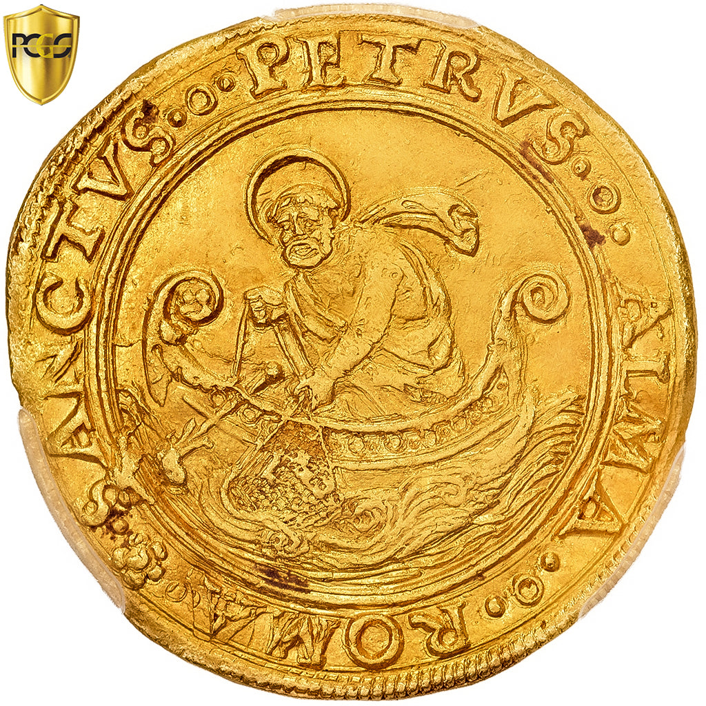 Papal States, Alexander VI, Doppio Fiorino, 1492-1503, Rome, Gold, PCGS, MS63