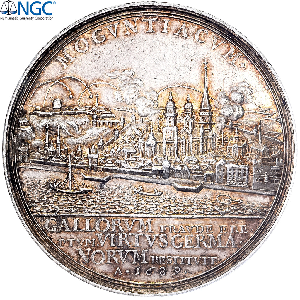Deutschland, Medaille, 1689, Silber, P. H. Müller, NGC, MS60