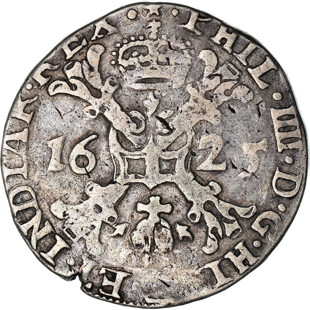 Münze, Spanische Niederlande, BRABANT, Philip IV, 1/2 Patagon, 1625