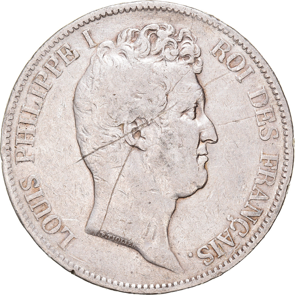Monnaie, France, Louis-Philippe, 5 Francs, 1831, Lyon, TB+, Argent, Gadoury:676