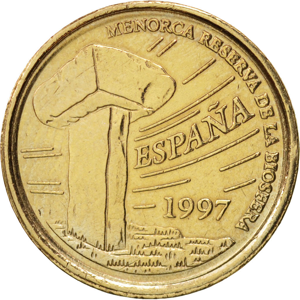 Coin, Spain, Juan Carlos I, 5 Pesetas, 1997, Madrid, AU(55-58), Aluminum-Bronze