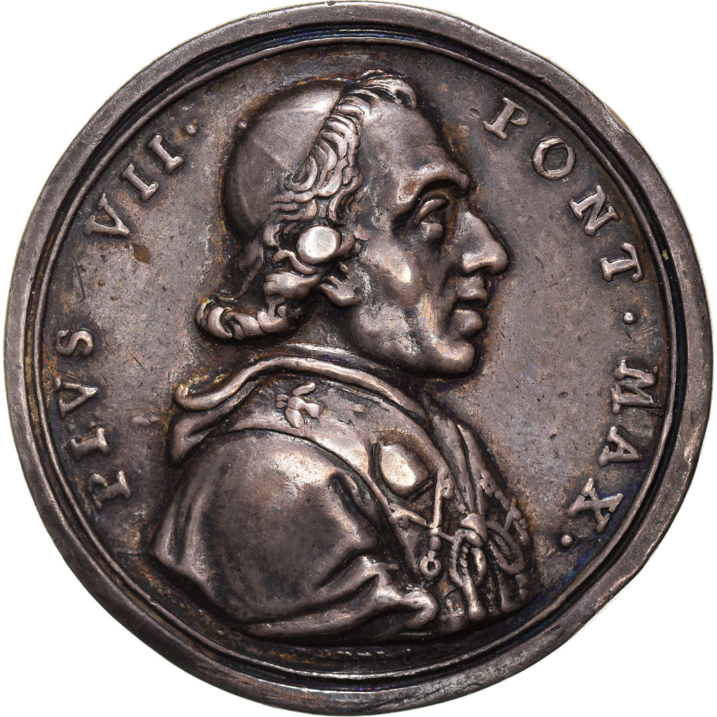 Vatikan, Medaille, Pius VII, Religions & beliefs, 1804, Tomasso Mercandetti, VZ