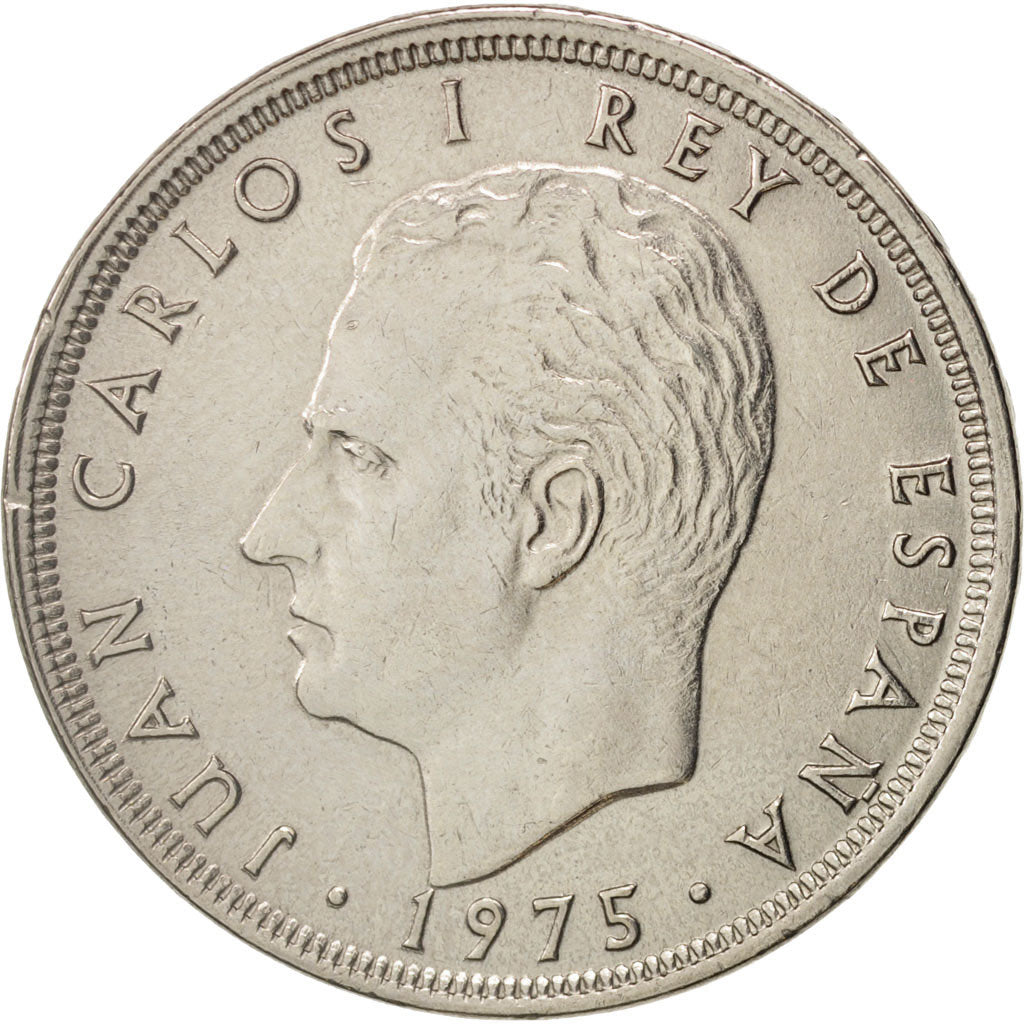 Monnaie, Espagne, Juan Carlos I, 25 Pesetas, 1975, SUP, Copper-nickel, KM:808