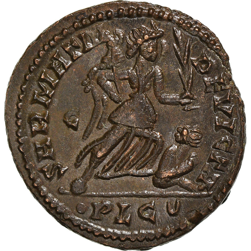 Münze, Constantine I, Follis, 324-325, Lyon - Lugdunum, VZ+, Bronze, RIC:222