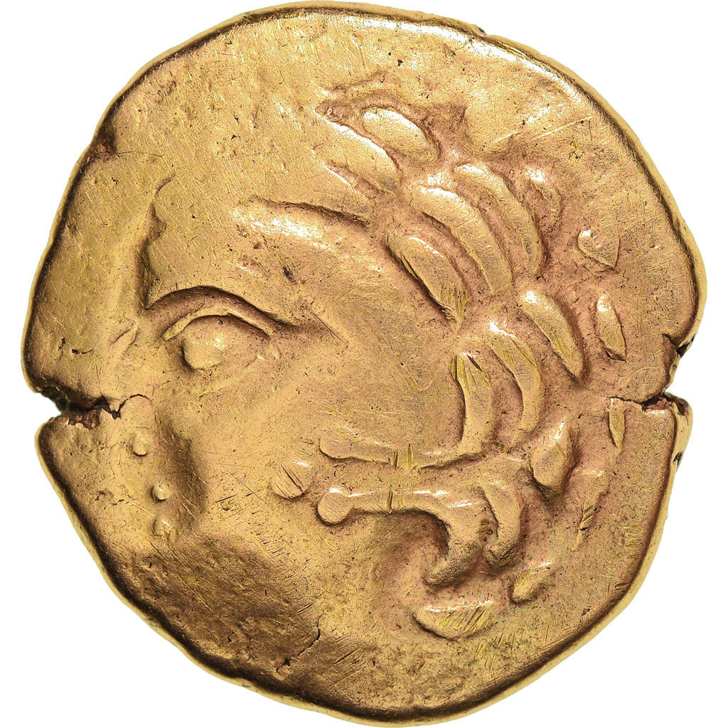 Aulerci Cenomani, Stater, 2nd-1st century BC, Oro, MBC, Delestrée:2153