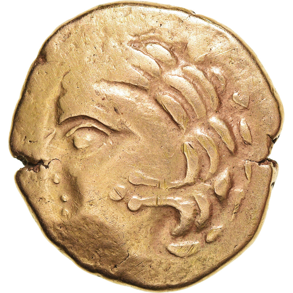 Aulerci Cenomani, Stater, 2nd-1st century BC, Gold, EF(40-45), Delestrée:2153