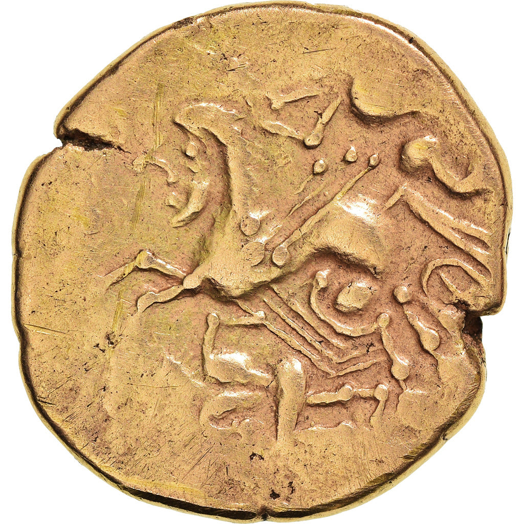 Aulerci Cenomani, Stater, 2nd-1st century BC, Oro, MBC, Delestrée:2153