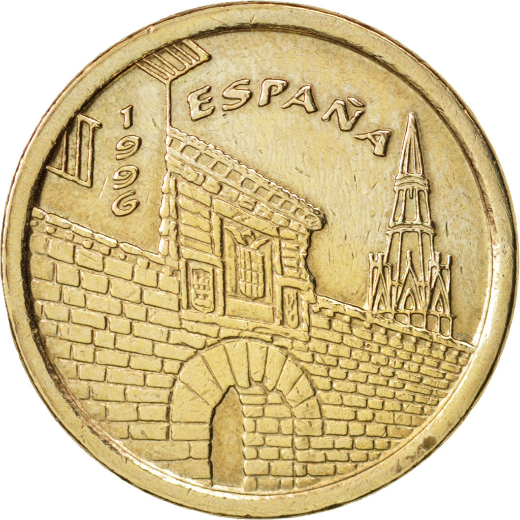 Monnaie, Espagne, Juan Carlos I, 5 Pesetas, 1996, Madrid, TTB+, Aluminum-Bronze