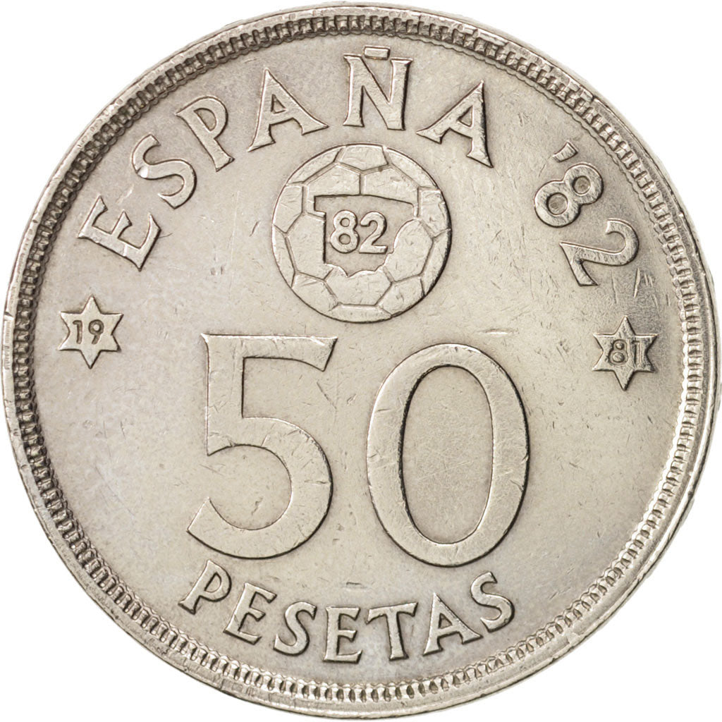 Moneda, España, Juan Carlos I, 50 Pesetas, 1980, MBC, Cobre - níquel, KM:819