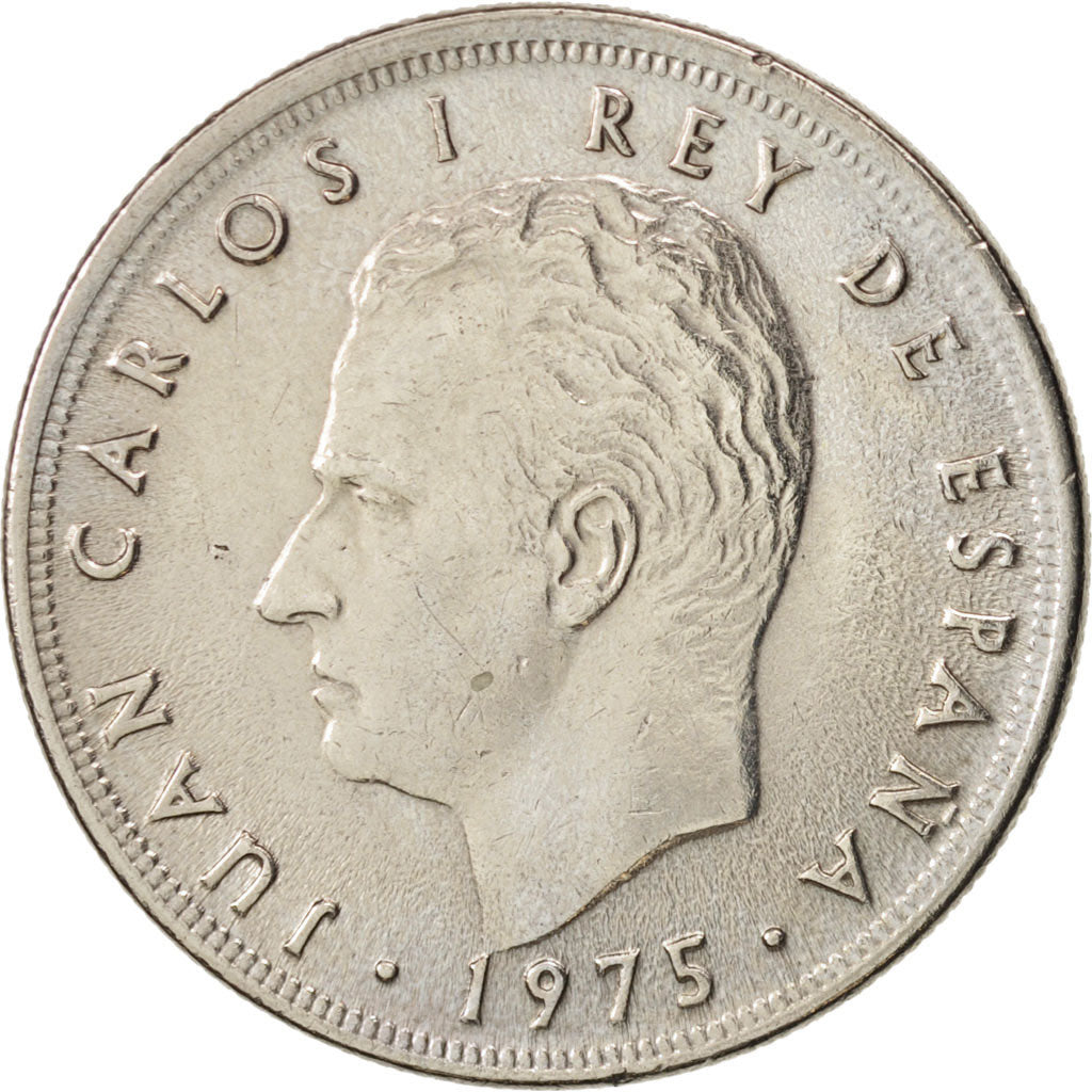 Moneda, España, Juan Carlos I, 5 Pesetas, 1975, EBC, Cobre - níquel, KM:807