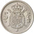 Moneta, Hiszpania, Juan Carlos I, 5 Pesetas, 1975, AU(55-58), Miedź-Nikiel
