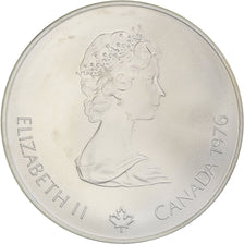 Coin, Canada, Elizabeth II, Olympic village, 5 Dollars, 1976, MS(65-70), Silver