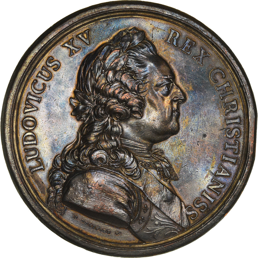 France, Médaille, Louis XV, Henri IV, Académie de la Rochelle, Bronze