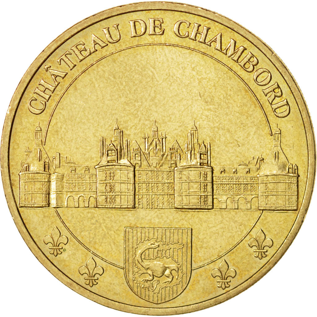 France, Jeton, Jeton Touristique, Château de Chambord, Arts & Culture, 2004
