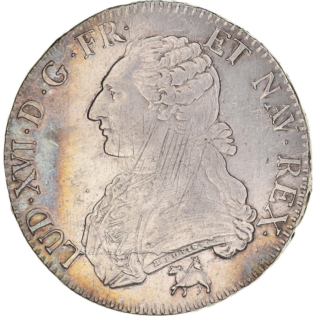 Munten, Frankrijk, Louis XVI, Écu aux branches d'olivier, Ecu, 1790, Rouen