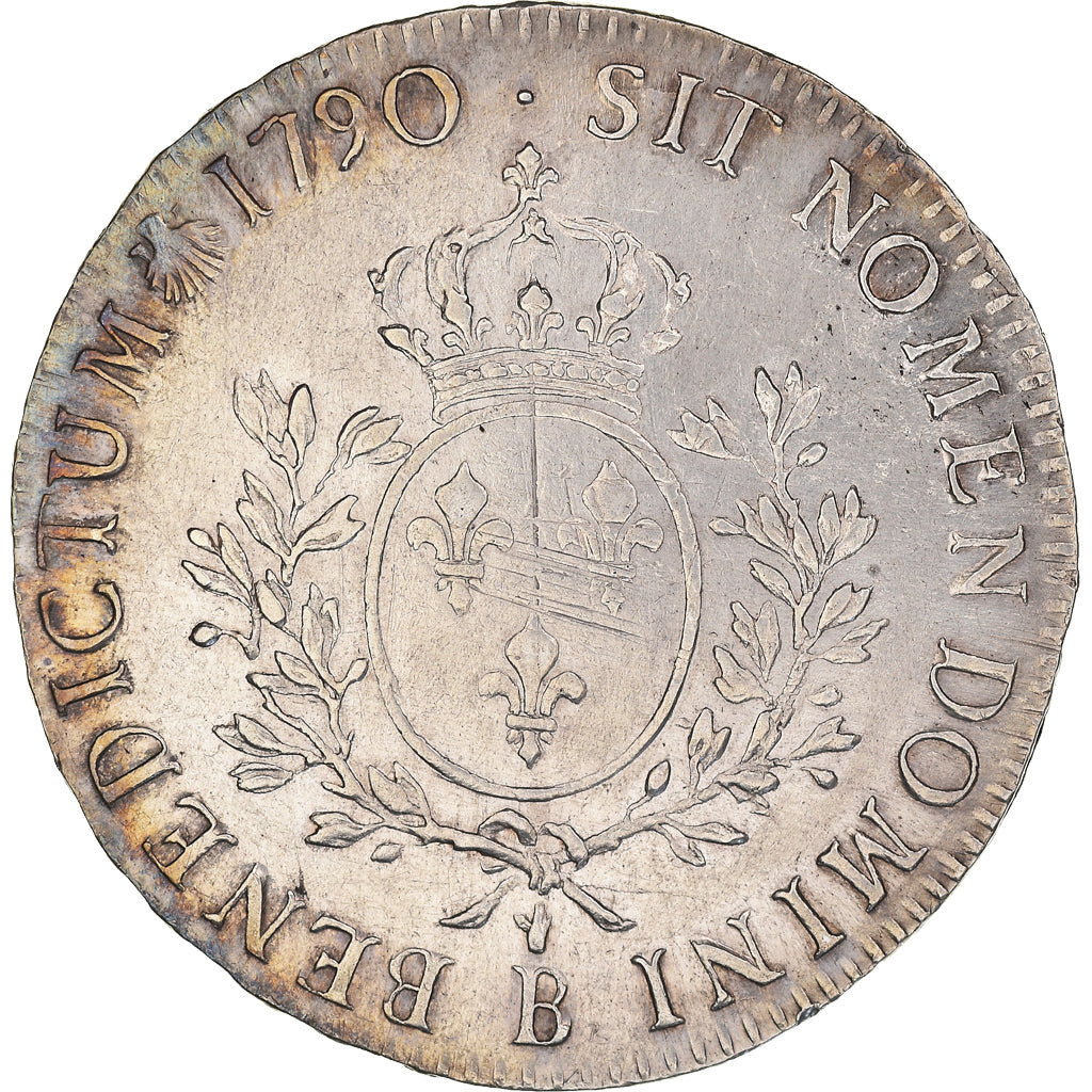 Munten, Frankrijk, Louis XVI, Écu aux branches d'olivier, Ecu, 1790, Rouen