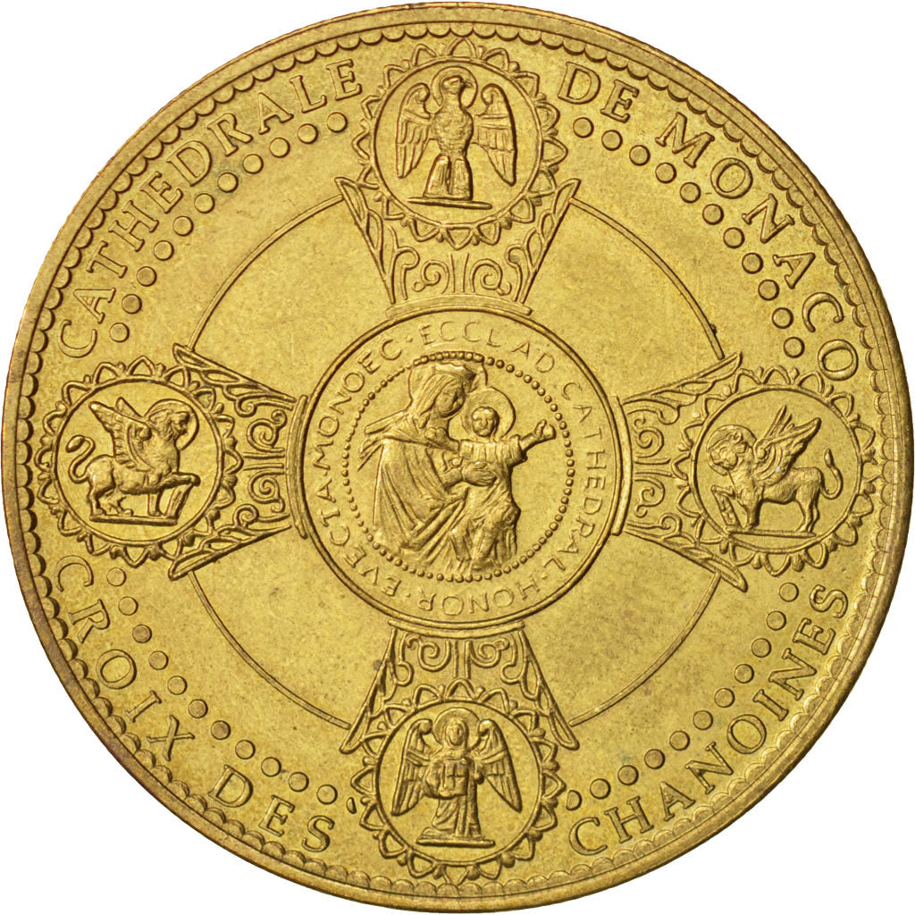 France, Token, Touristic token, 98/ Cathédrale de Monaco - Marie La Glorieuse