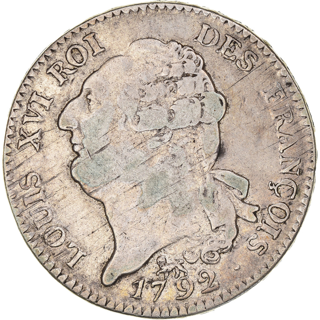 Munten, Frankrijk, Louis XVI, Écu de 6 livres françois, ECU, 6 Livres, 1792