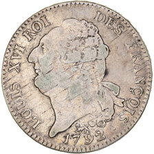 Munten, Frankrijk, Louis XVI, Écu de 6 livres françois, ECU, 6 Livres, 1792