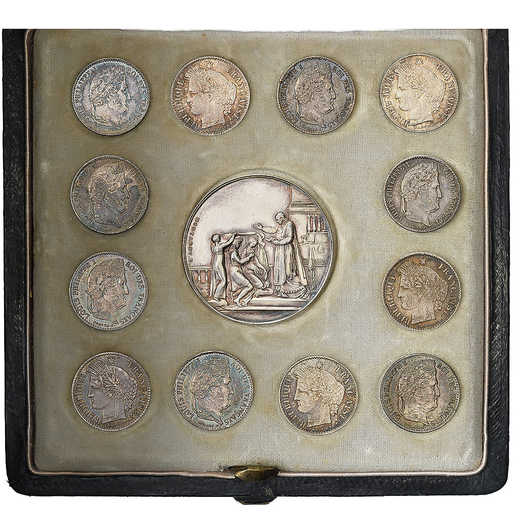 Francia, Love Token, Treizain, Coffret de Mariage, 1876, EBC+, Plata