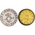 Frankreich, Love Token, Treizain, Denier bractéate à épouser, VZ, Vermeil