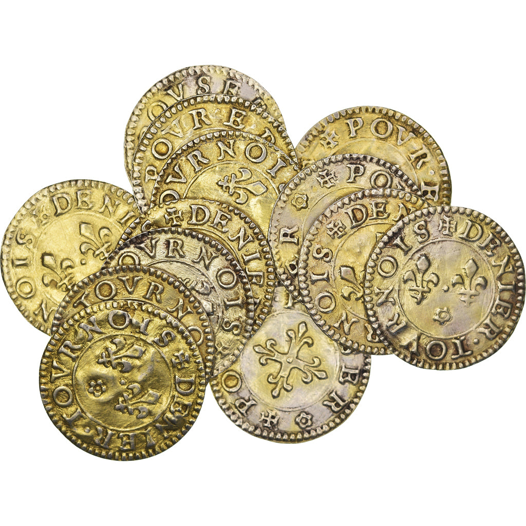 Francia, Love Token, Treizain, Denier bractéate à épouser, EBC, Oro vermeil