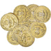 França, Love Token, Treizain, Denier bractéate à épouser, AU(50-53), Vermeil